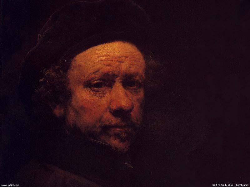 REMBRANDT Harmenszoon van Rijn Rembrandt  Self Portrait, oil painting image